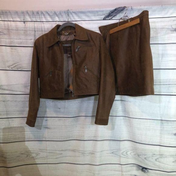 FM Canada Brown genuine leather matching set - Picture 3 of 14